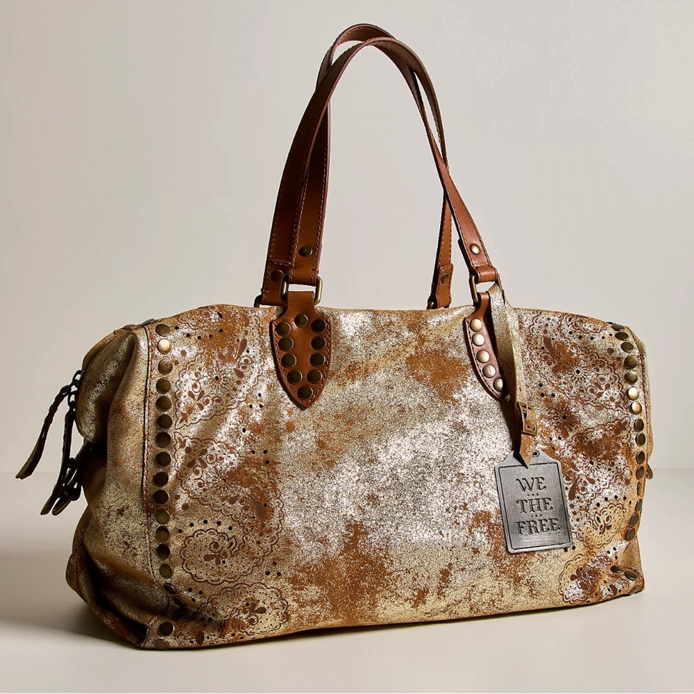 WE THE FREE AUGUSTINE PYRITE TOTE NWOT OS - Picture 3 of 9